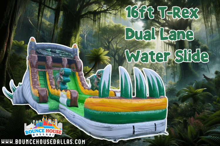 16ft T-Rex Dual Water Slide